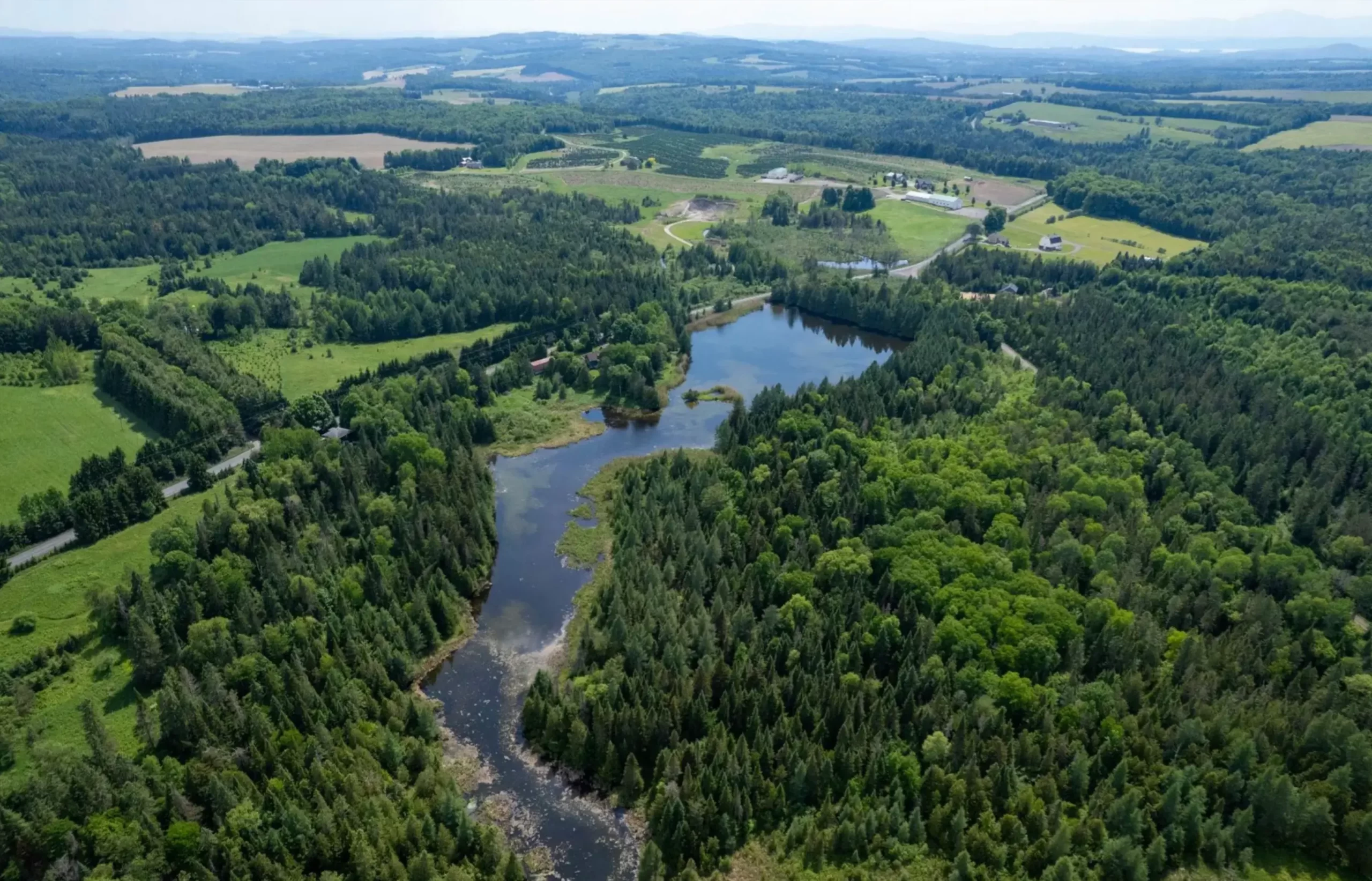 Vue Aérienne Stanstead-Est